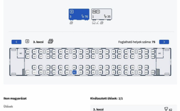 MÁV: további járatokkal bővült a grafikus helyfoglalási rendszer